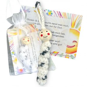 Sorgenwürmchen Glückswürmchen Weiß