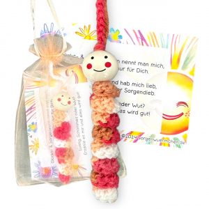 Sorgenwürmchen Glückswürmchen Braun