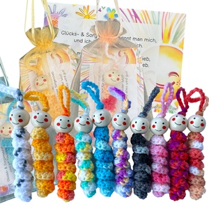 Sorgenwürmchen Glückswürmchen 10 Stück Set